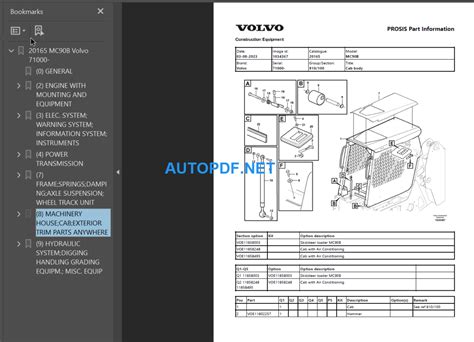 volvo mc90b parts